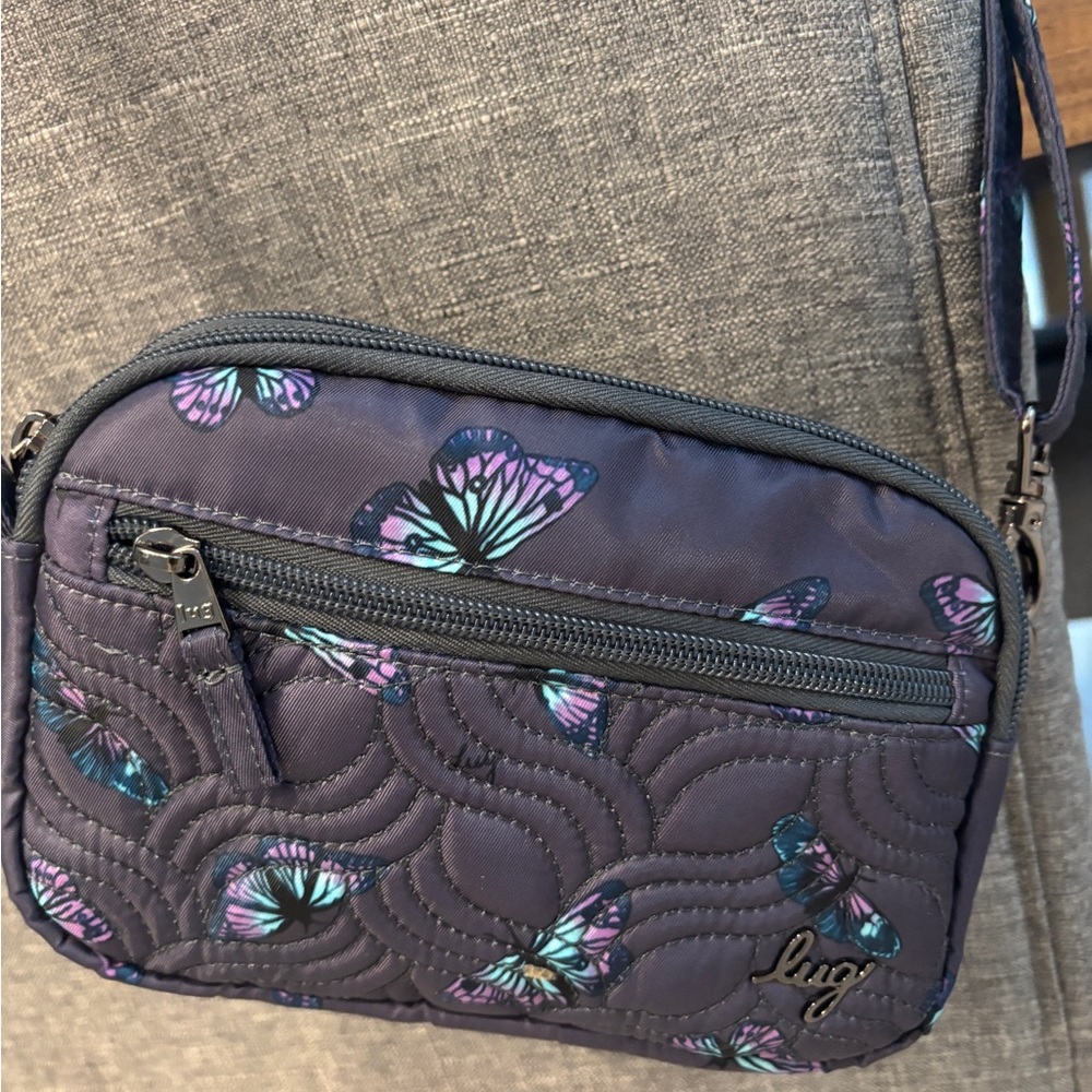 Lug Super Coupe Convertible Crossbody Bag - Butterfly Grey